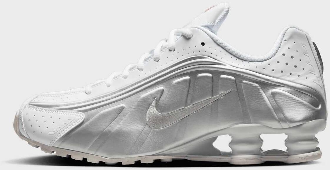 

Кроссовки Nike Shox R4 белый/белый/ярко-малиновый/металлическое серебро 39