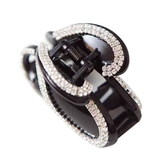 Lady Fashion Rhinestone Butterfly Hairpin Claw Shape Hair Clip Clamp Accessory