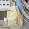 Schoolbag small fresh student schoolbag female Japanese cute solid color simple primary and secondary school student backpack leisure travel backpack