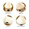 Wooden Bird Nest Hanging Bird House Natural Wooden Bird Cage Resting Place for Birds