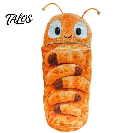 Lustiger Raupen-Schlafsack, Tragbarer Kuschel-Kokon-Liegesack, Ganzkörper-Wrap, Gemütlicher Schlafsack für Nickerchen, Lesen, Wohnheim, Reisegebrauch