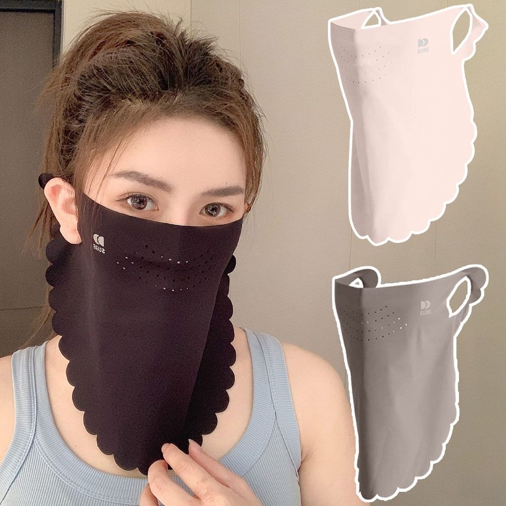 Dustproof Sun Protection Mask UPF50+ Sunshade Face Mask Fashion Anti-UV Neck Scarf Outdoor