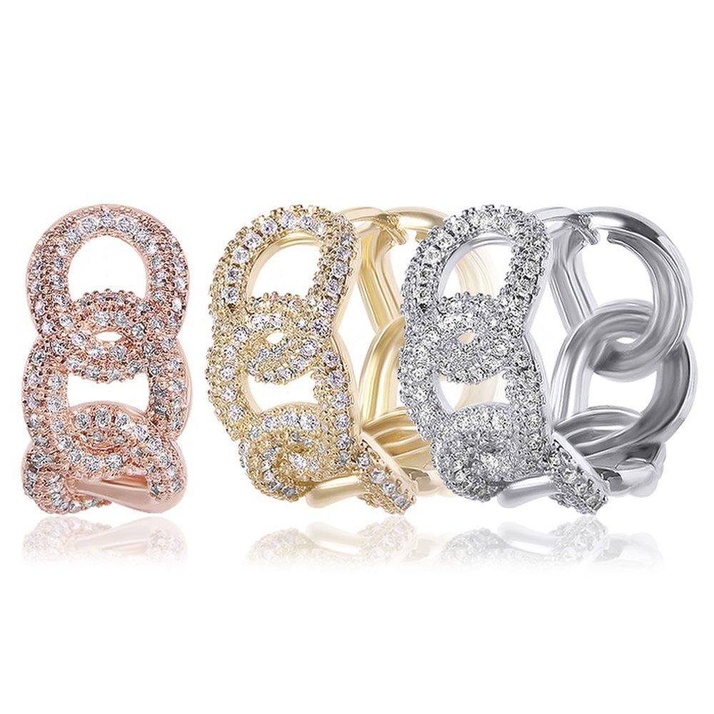 [Luvre Paris] 14K G.F. Cercei Inel Levisia Bold One-Touch Ea2937