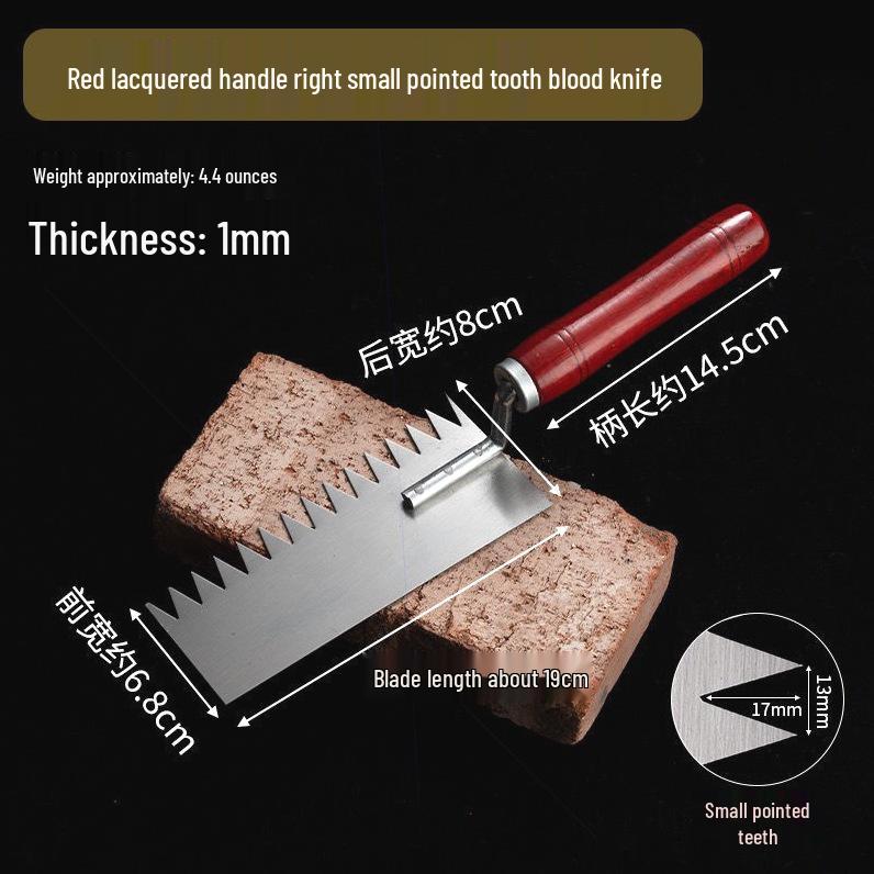 German Manganese Steel Plastering Trowel with Single & Double Toothed Edge for Tile and Ash Work