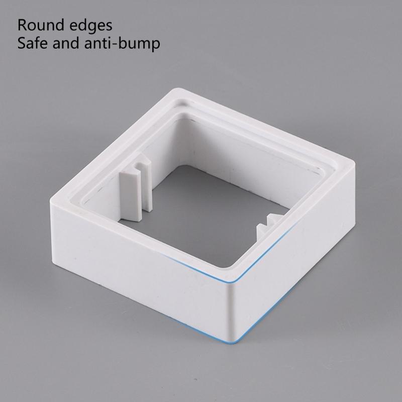 Single Socket Spacer 20mm Light Switches Surround Light Switches Accessory for Increased Installation Space & Compatibility