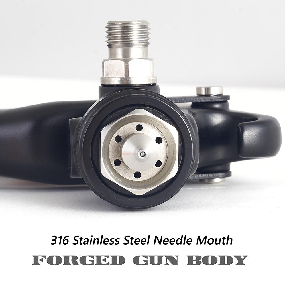 1.0mm 1.3mm 1.5mm 1.8mm Yüksek Atomizasyon Otomotiv Mobilya Son Kat UV Vernik Özel Endüstriyel Yüksek Basınçlı Püskürtme Tabancası