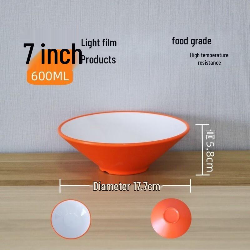 777 Two-Tone Melamine Conical Noodle Bowl