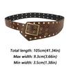 Vintage Adjustable Women Waist Belt Metal Buckle Y2K Punk Rivet Belt Corset Waistband Women Fashion