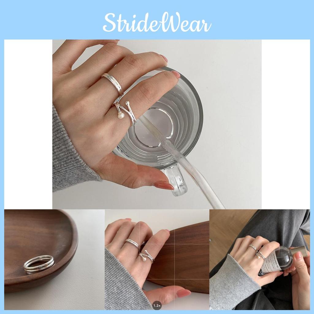 Sleek Minimalist Copper Ring For Women Geometric Shape Adjustable Stylish Chic Jewelry