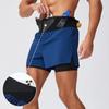 Men's Double-Layer Outdoor Multi-Pocket Fitness Shorts