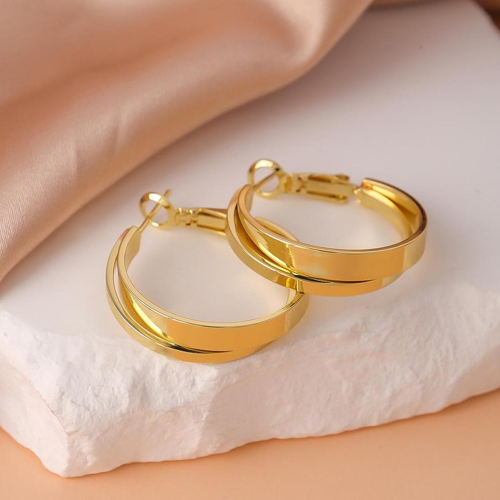 Square Hoop Earrings for Women - High-End, Trendy, Versatile, Luxury Design