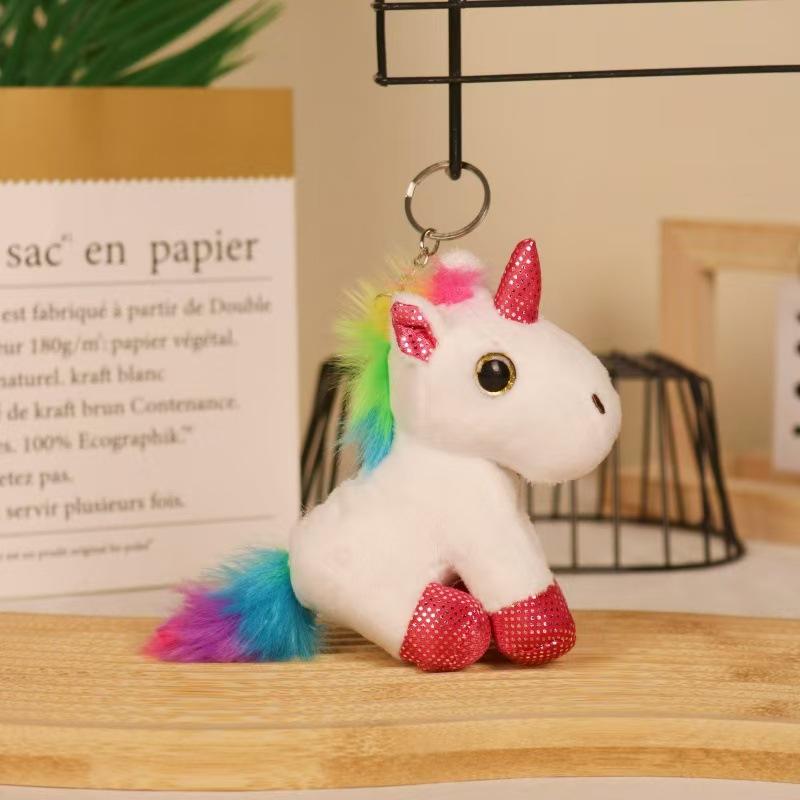 Plush Toy Pendant Internet Celebrity Pony Doll Unicorn Doll Plush Keychain Girl Bag Hanging