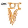 Luxury Nail Jewelry Ring 3D Butterfly Flower Wing Design Detachable
