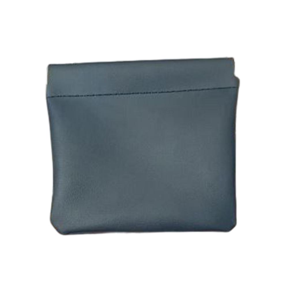 

Кожаный чехол Портативный водонепроницаемый многоцелевой карманный маленький удобный нежный мини-кошелек для хранения девочек темно-синий