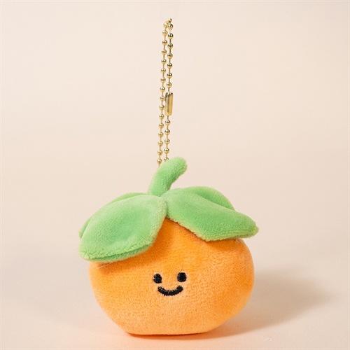 Creative Fruit Pendant Watermelon Durian Plush Toy Cute Fruit Keychain Bag Pendant Doll Back
