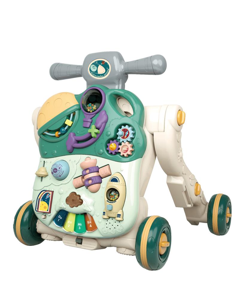 Hot Baby Trolley Walker Toy Four-In-One, Moped Early Education Enlightenment Music Toy Car