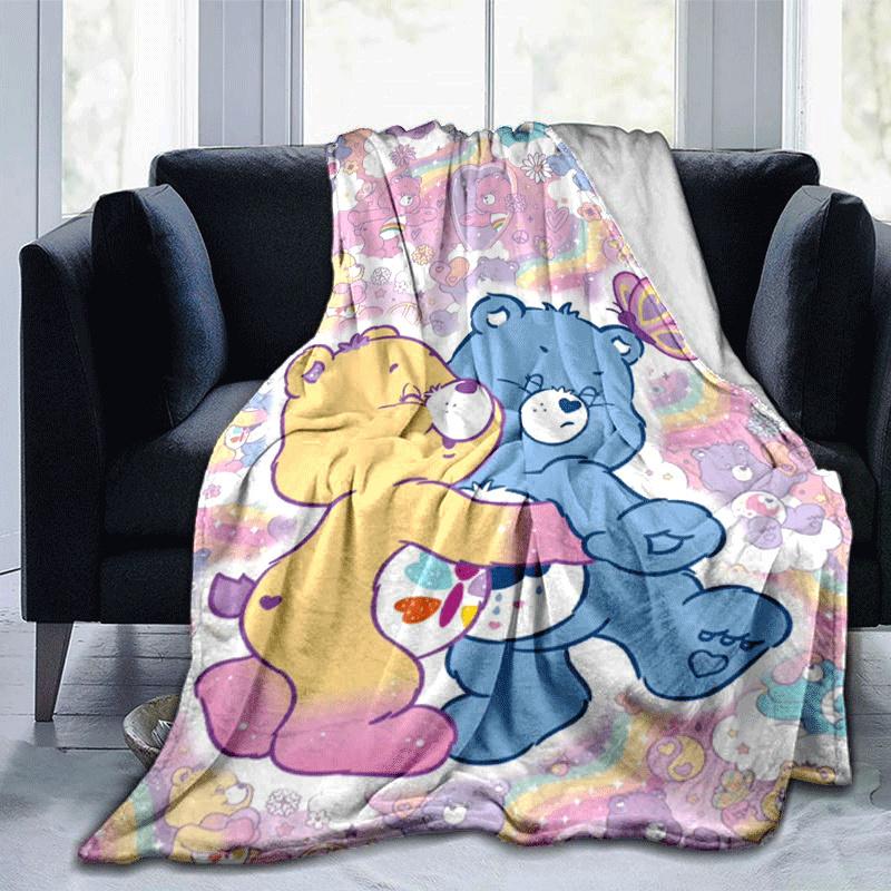 

1pc Bear Printing Lightweight Flannel Blanket, Comfortable and Warm Blanket, for Camping Sofa Bed and Couch Office, Suitable for Gift Blanket 100x150cm