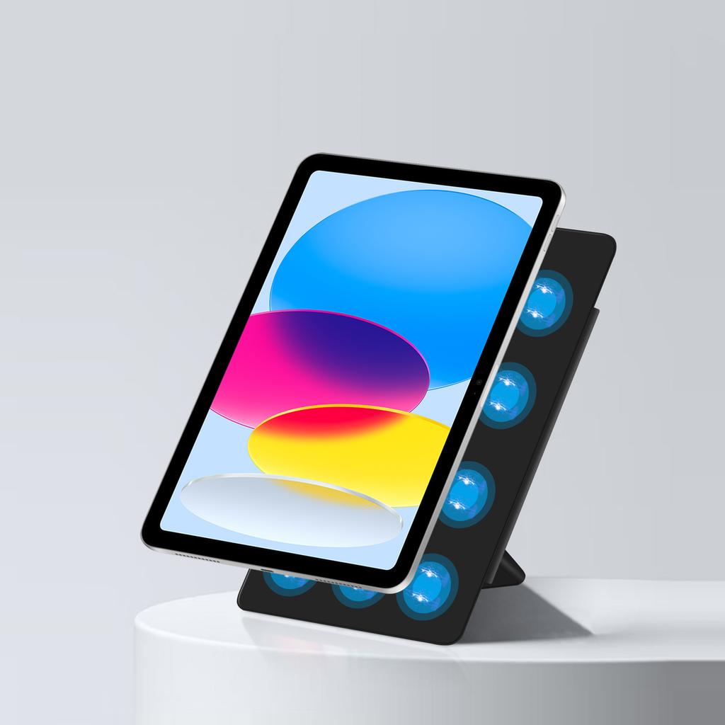 For iPad (2025)/iPad 10.9 (2022) Leather Case Origami Stand Magnetic Tablet Cover