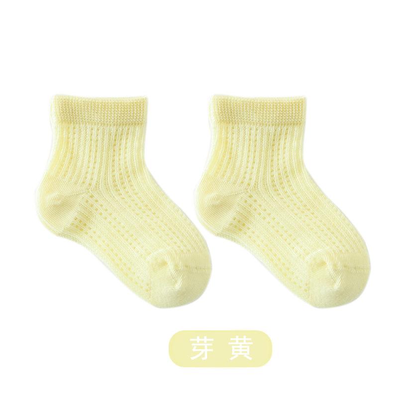 1pair Thin Summer Infant Baby Girls Mesh Socks Newborn Girls White Soft Mid Tube Socks Cool Thin Toddler Kids Girl Socks Clothes