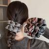 Plaid Hair Scrunchie Women Girls Elastic Hair Rubber Bands Accessories Hair Ring Rope Headwear Ornament
