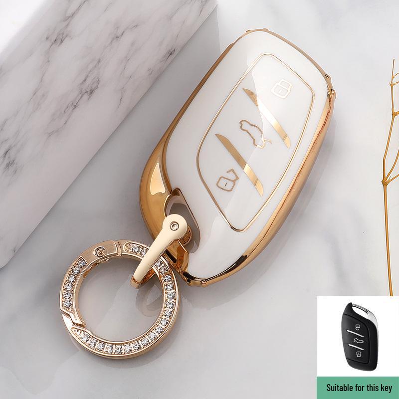 MG 5/6Pro/ZS/HS Car Key Protector Shell & Bag with Buckle for Men & Women