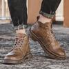 Mode Chelsea Boots Herren Knöchel Lederstiefel Britischer Trend Herrenstiefel Mode Frühling und Herbst Stiefel