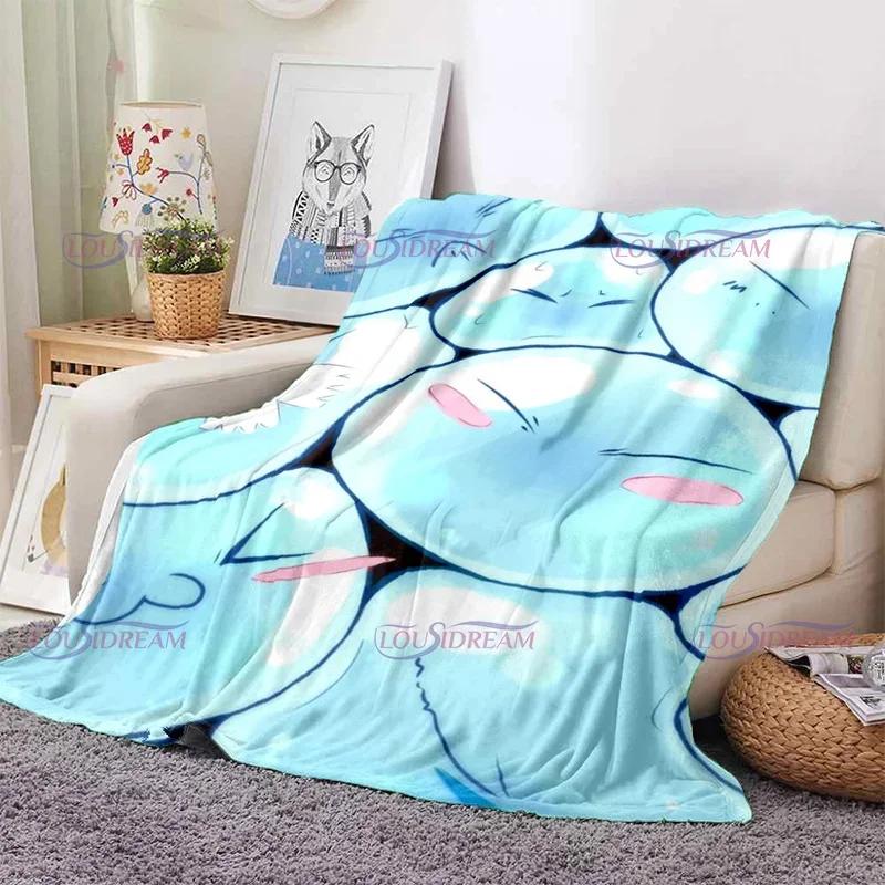 That Time I Got Reincarnated As A Slime Blankets Anime Cartoon Rimuru Tempest Blankets Home Flannel Blanket Sofa Throw Blanket