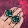 Faceted zambian emerald earring copper wire wrapped jewelry gemstone earring copper earring anniversary gifts handmade jewelry drop earrings