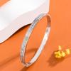 Exquisite Openable Star Bangle with Single Row Pave Diamonds - Trendy, Luxurious Statement Jewelry