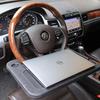 Steering Wheel Car Tray Table Multifunctional Auto Laptop Food Desk with Built-in Cup Holder