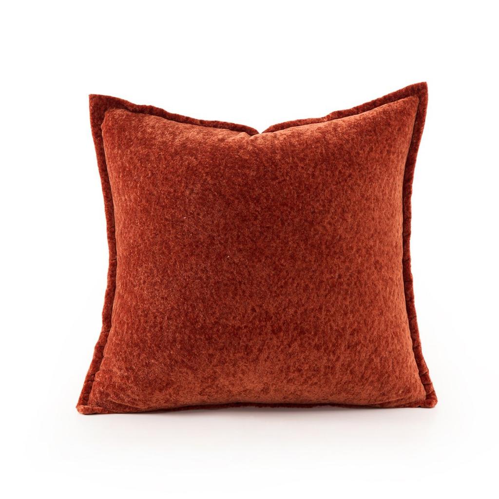 2pcs Bohemian Chenille Throw Pillow Covers Set Striped Double-Sided Cushion Covers with Zipper Closure, Soft Neutral Sofa Bed & Living Room Decor