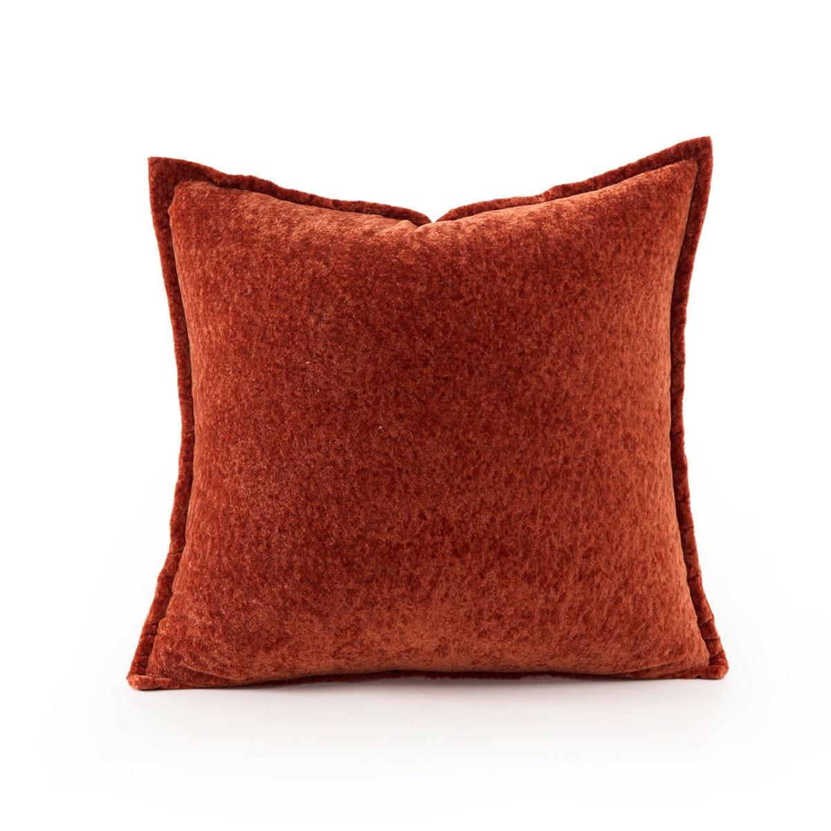 

Набор из 2 шт. Богемных чехлов на декоративные подушки из шенилла, полосатые двусторонние наволочки на подушки с застежкой-молнией, мягкий нейтральный декор для дивана, кровати и гостиной 2pcs 45X45 without core красный