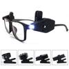 Clip-On Glasses Light 360 Degrees Rotating Night Fishing Reading Mini Eyeglass Light Portable Lightweight Super Bright LED Eyewear Lamp