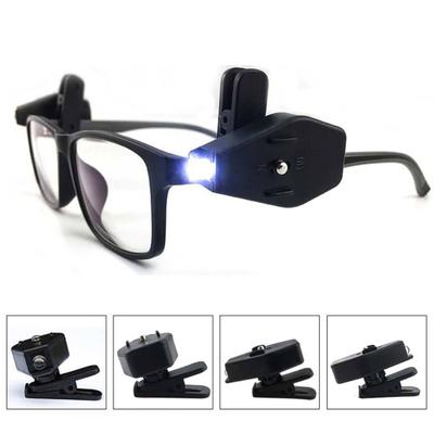 Aufsteckbares Brillenlicht, 360 Grad drehbar, Nachtangeln, Lesen, Mini-Brillenlicht, tragbar, leicht, superhelle LED-Brillenlampe