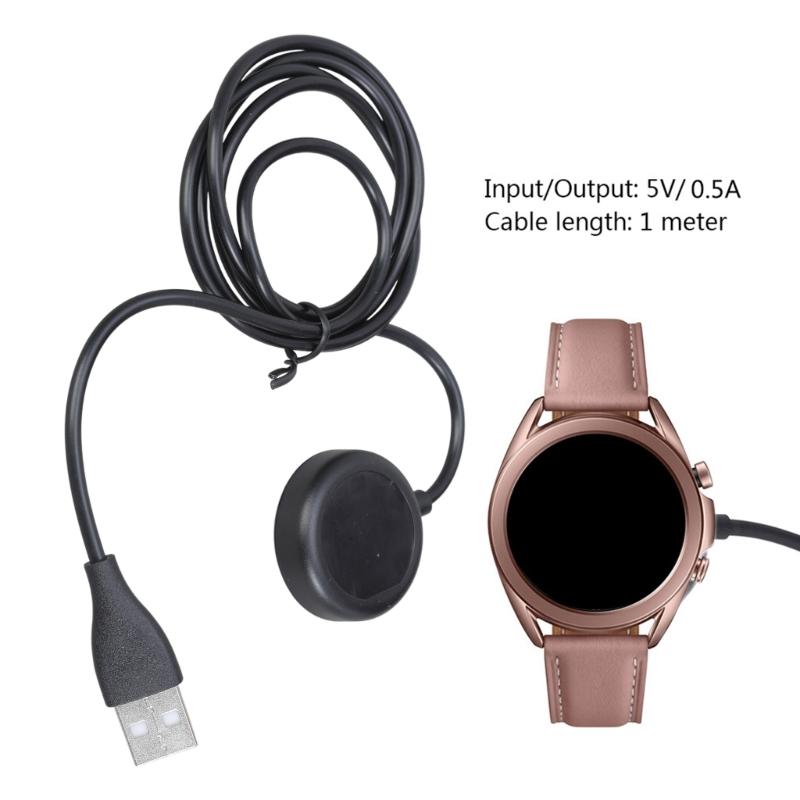Smartwatch Dock Magnetic Charger Adapter USB Fast Charge Cable Cord Wire Suitable for Watch 3 Wristwatch