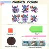 6Pcs DIY Diamond Painting Refrigerator Magnets, Disney Stitch, Cross-stitch Round Diamond Handicraft Home Decoration Gift