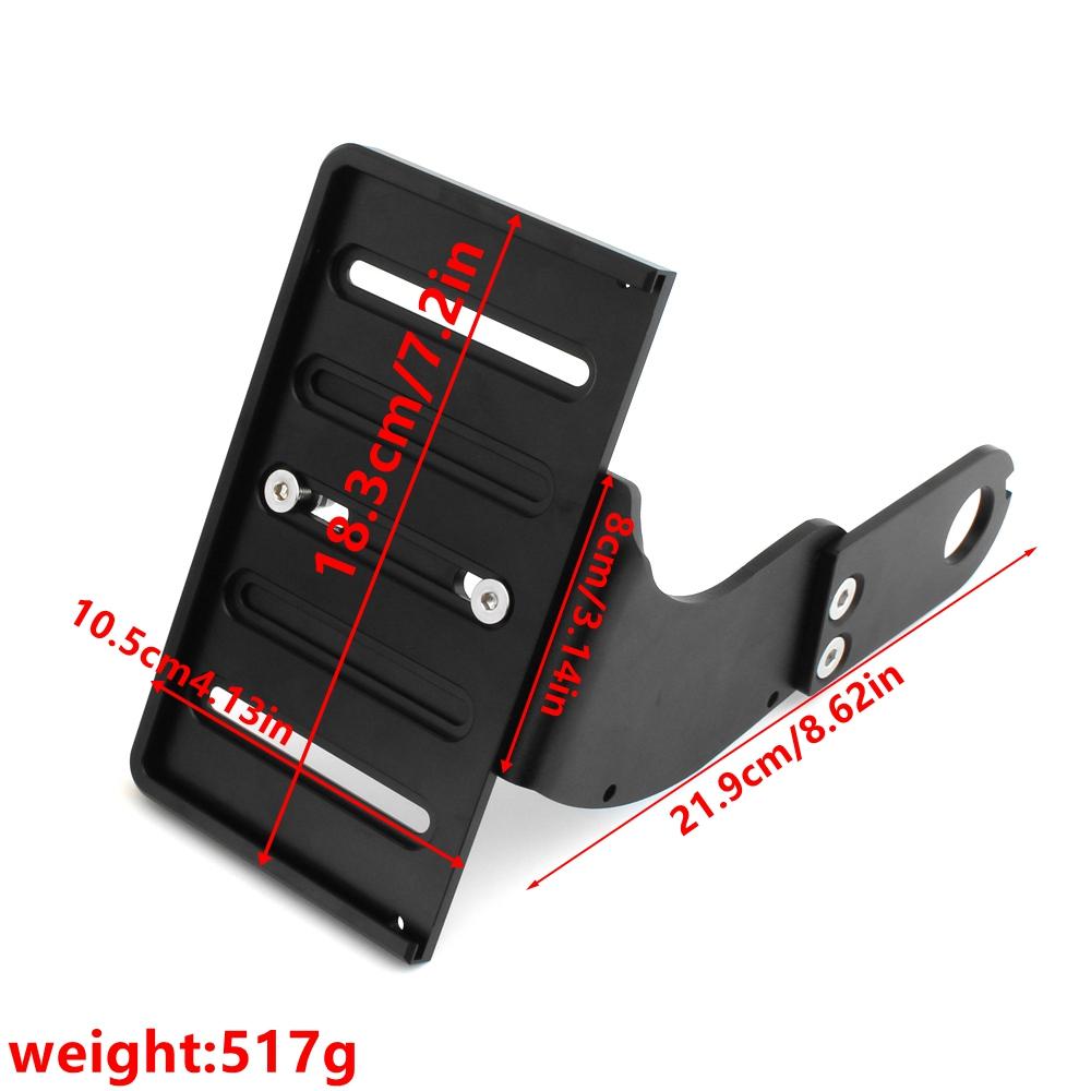 FOR Harley Davidson Sporter 883 X48 1200 Motorcycle Black Modified Side Mount License Plate Bracket Holder Accessories