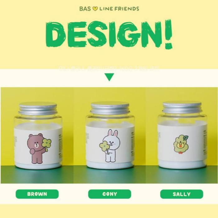 BAS x Line Friends Mini Plus Deodorizer 160g 3-Pack Gift Set - Plain (Fragrance-Free)