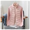 Women's Short Lightweight Down Cotton Outerwear, Stand Collar Patchwork Sports Casual Padded Jacket