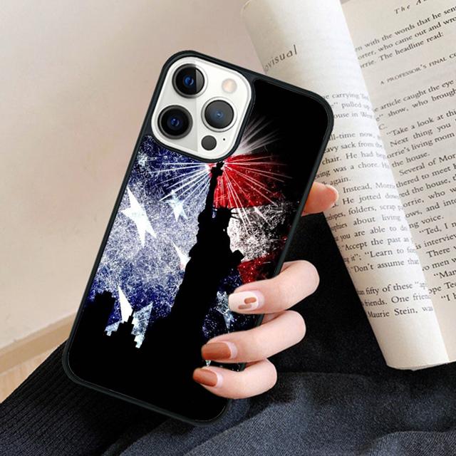 

American Flag Phone Case Back Cover for iPhone 17 Air 16 15 14 13 11 12 Pro Max Plus Fundas Coque iPhone 13