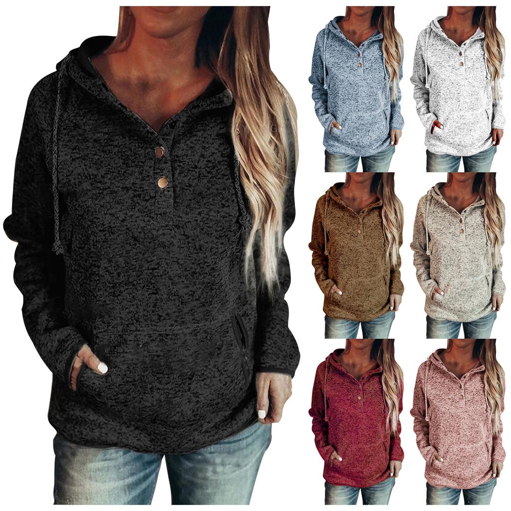 Women's Hoodie Sweatshirt Casual Pullover Tunic Top Long Sleeve Shirt