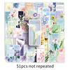 51 sheets flower language bookmarks - 1627