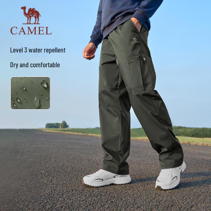 CAMEL Влагоотталкивающие прямые брюки-карго для улицы M