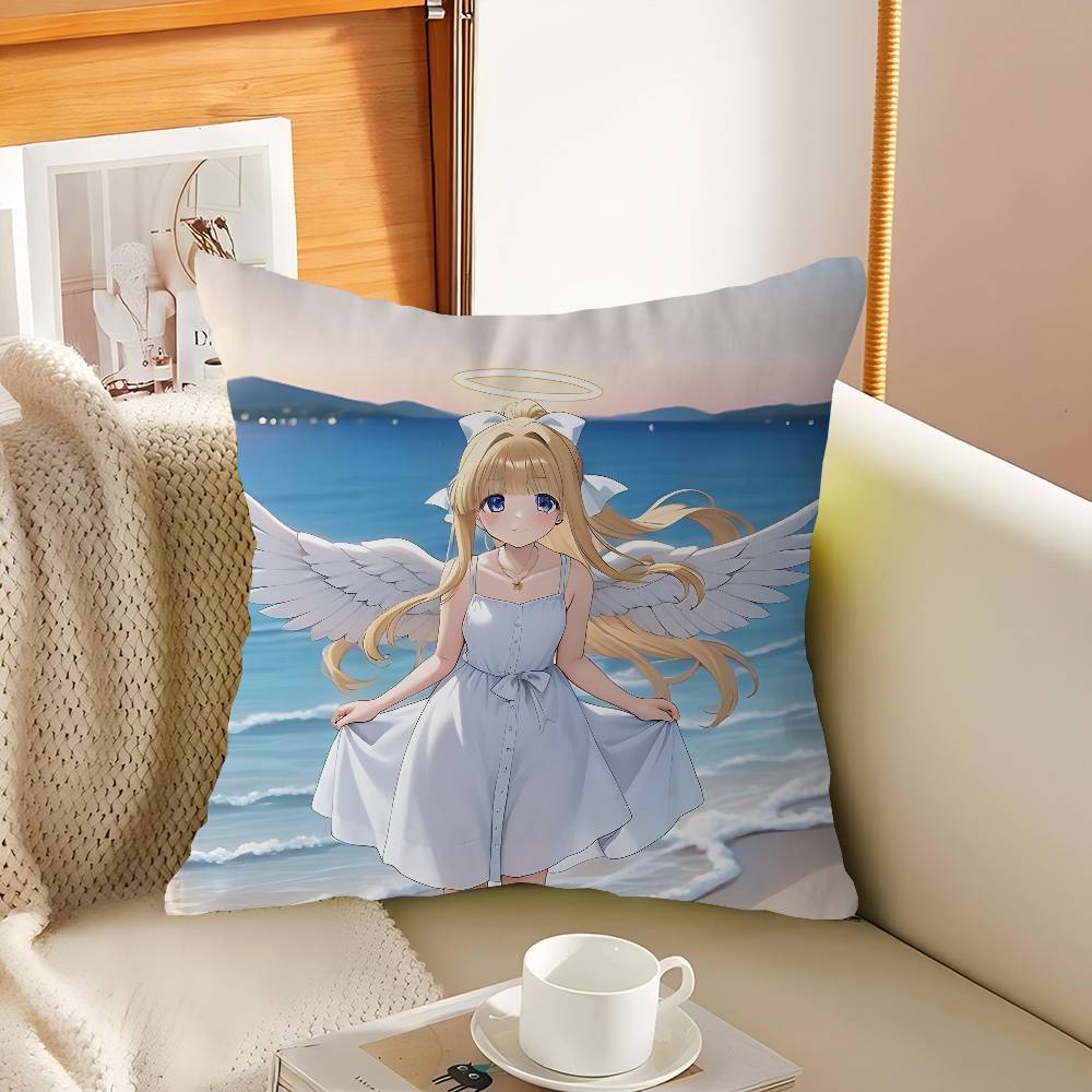 

Восхождение Героя Щита Фило Стежок Подушка с Удачным Драконом Чехол для Подушки для Дивана Украшение для Дома и Комнаты Детский Подарок 16x16Inch