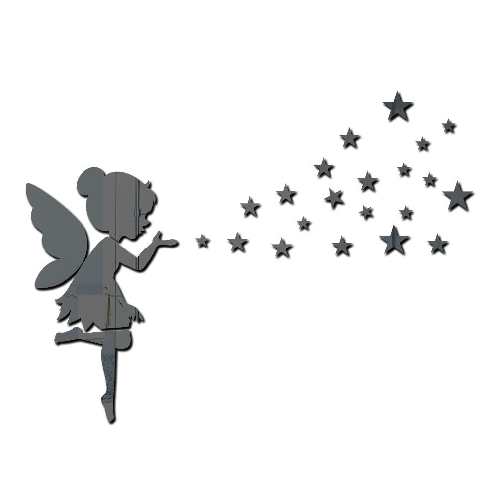 

Стереоскопические наклейки на хрустальные зеркала для спальни, гостиной, фона, украшения дома, самоклеящиеся наклейки на стену 1 set