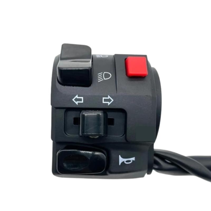 Motorbike Accessories Replacement 22mm Switches Universal Horn Button Turn Signal Warning Light Switches Easy Installation