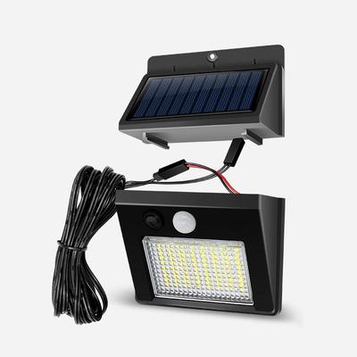Lampe Solaire de Cour Divisée, Lampe Murale Extérieure à Détection de Mouvement Humain