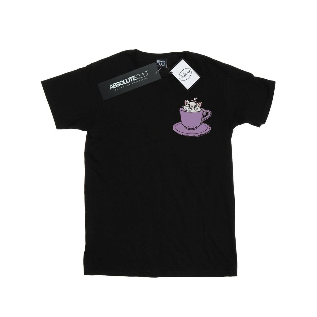 Disney Mens Aristocats Marie In Cup Breast Print T-Shirt