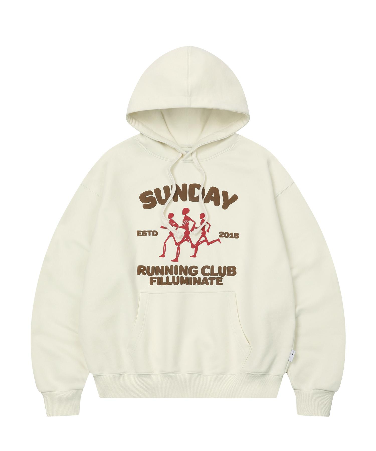 Illuminate Running Club Hoodie-Cream Cream/S