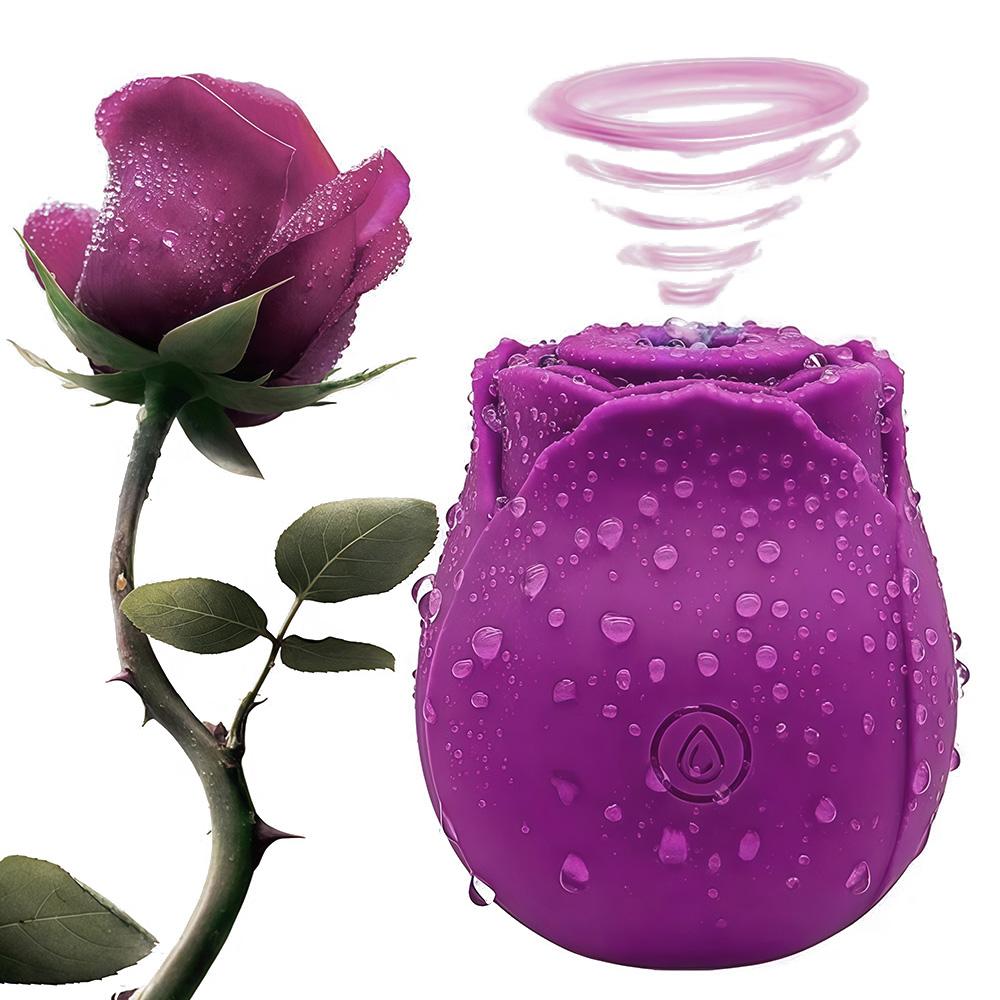 Sucking Vibrator Rose Sex Toy for Women 10 Speed Vibrator Automatic Adult Sex Toy Tongue Licking Rose Flower Vibrator Massager